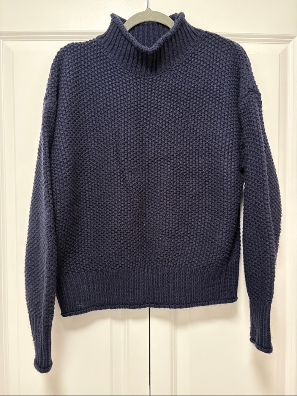 Relaxed Navy Chunky Sweater